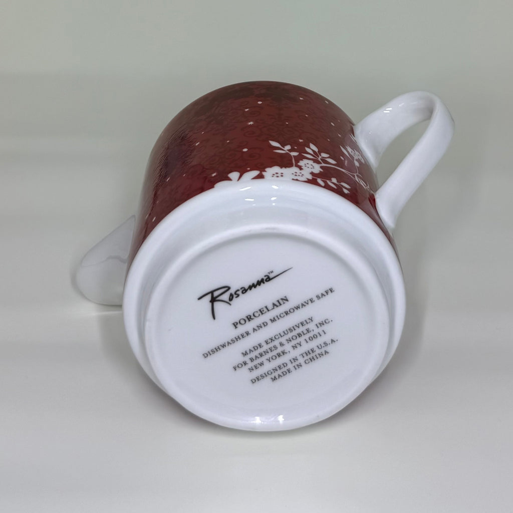Rosanna Deer & Birds Stacking Tea Set - Vintage Red Porcelain