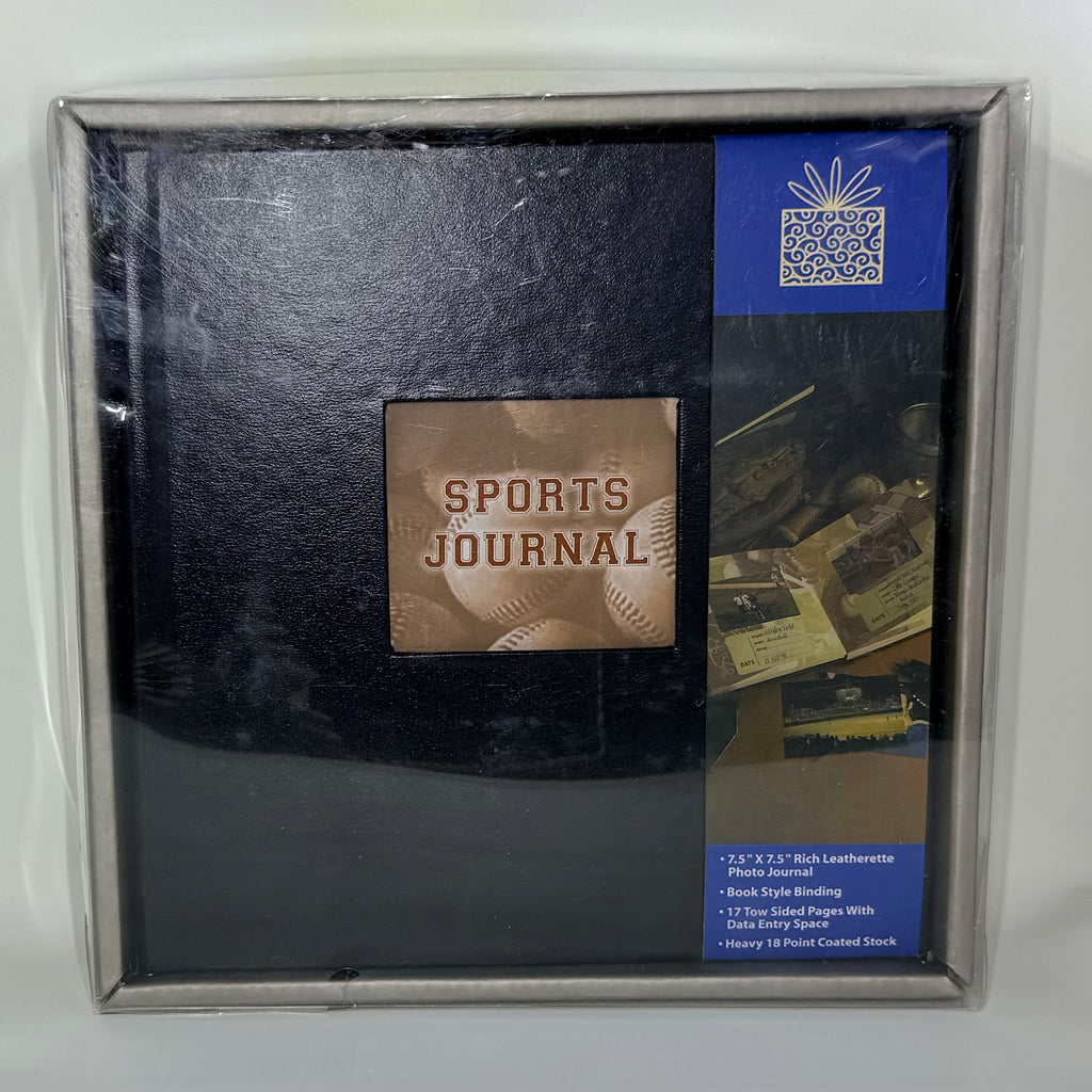 Vintage Sports Journal Photo Album - Leatherette Memory Keeper