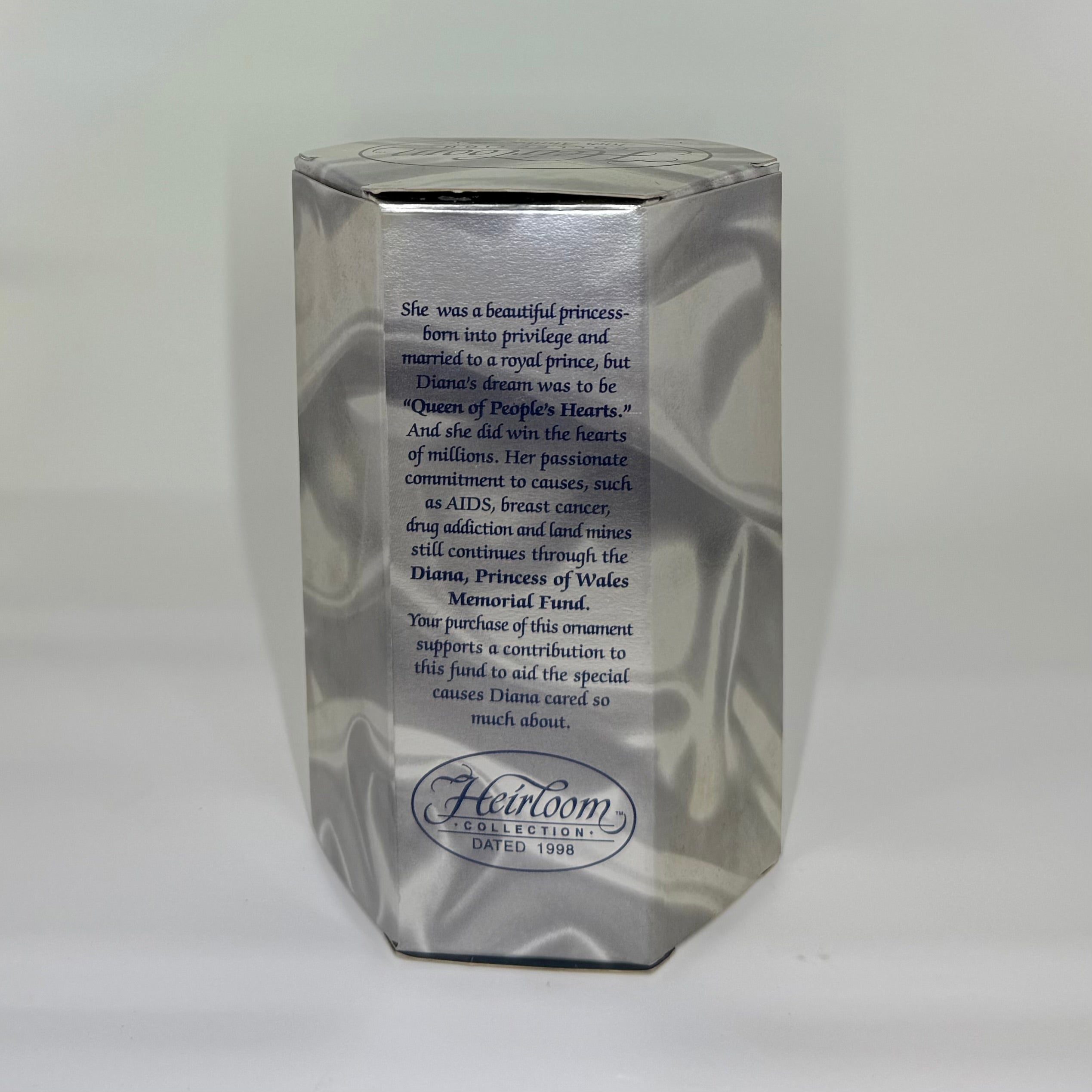 1998 Princess Diana Memorial Ornament - Carlton Cards Heirloom Collection