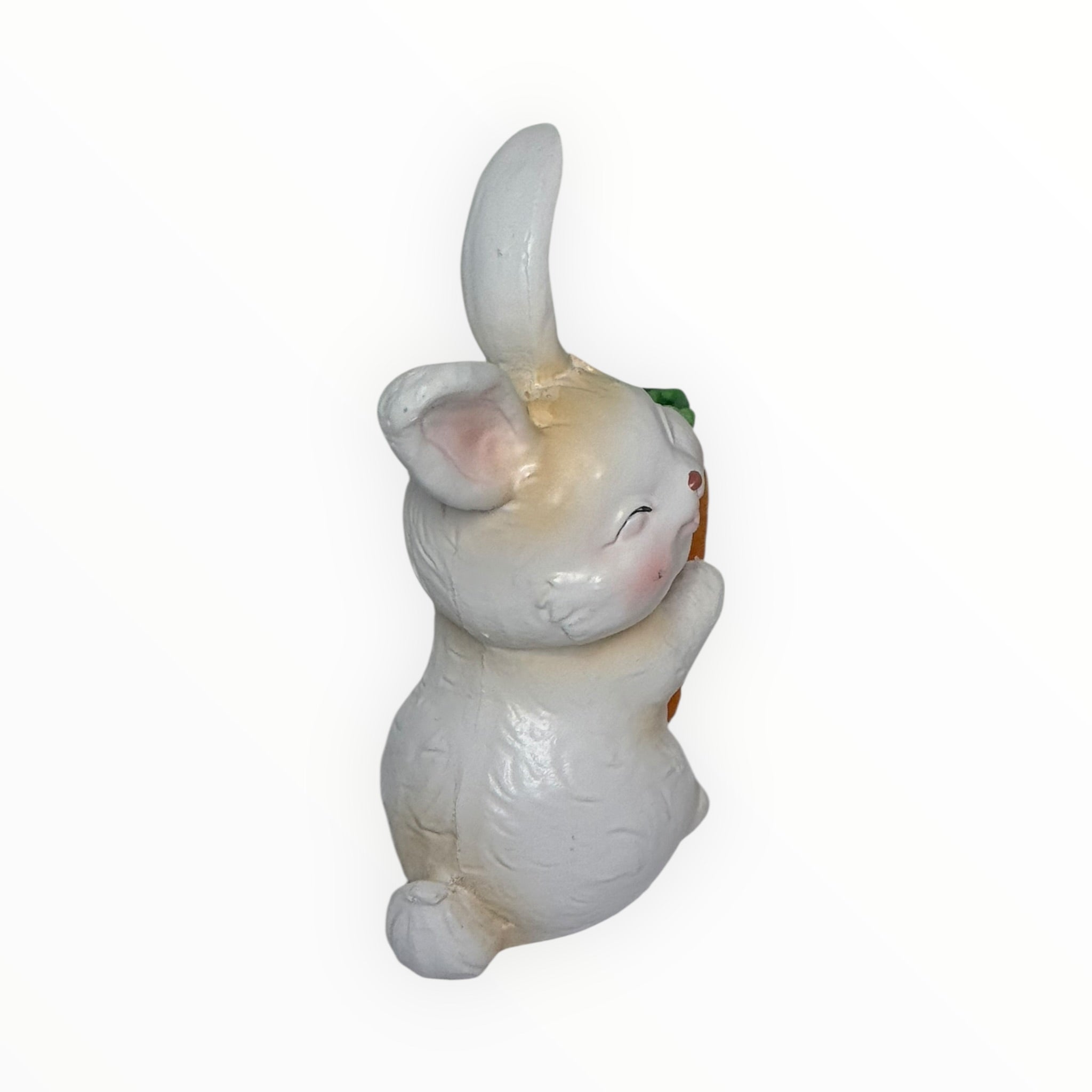 GANZ Ceramic Easter Bunny Figurine with Carrot