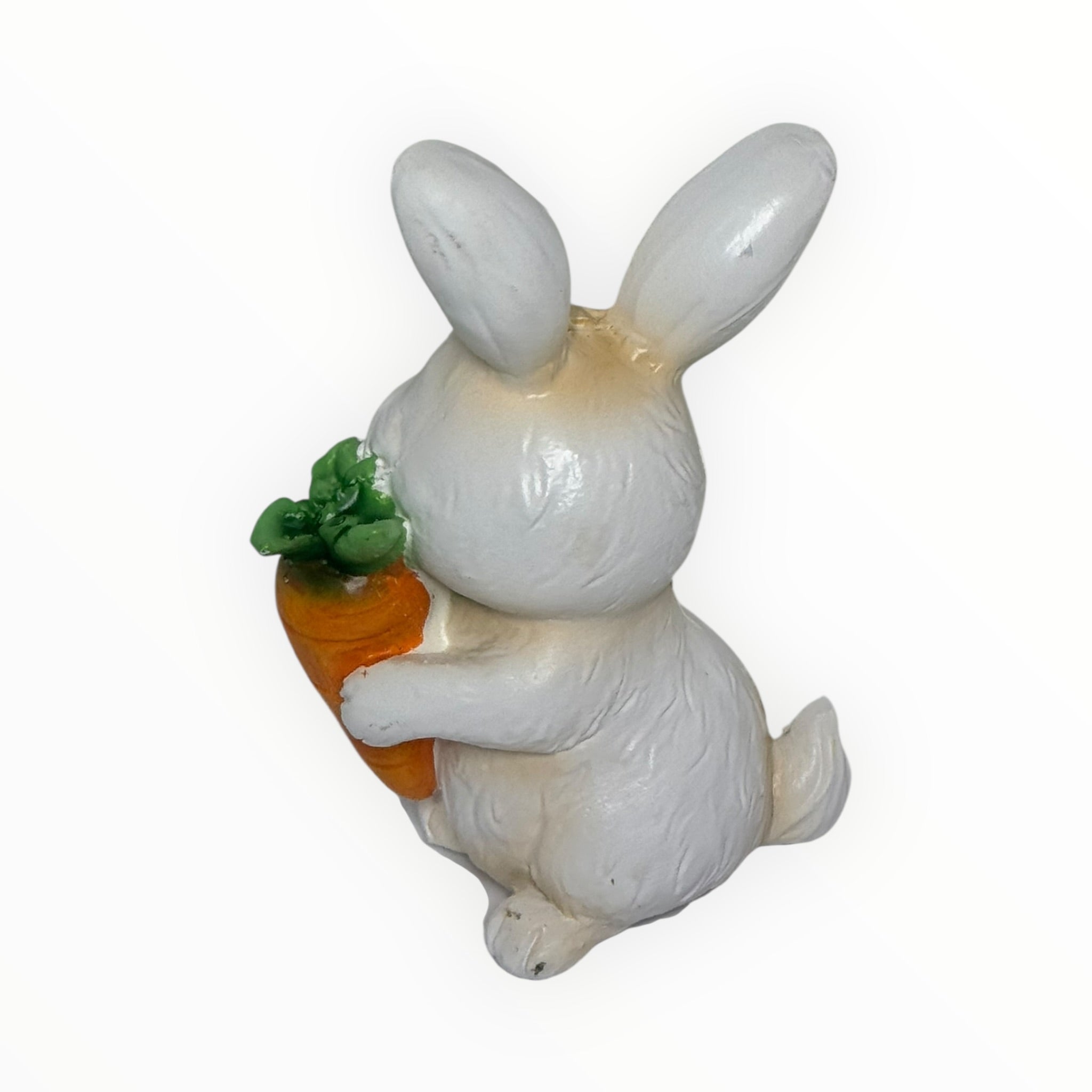 GANZ Ceramic Easter Bunny Figurine with Carrot