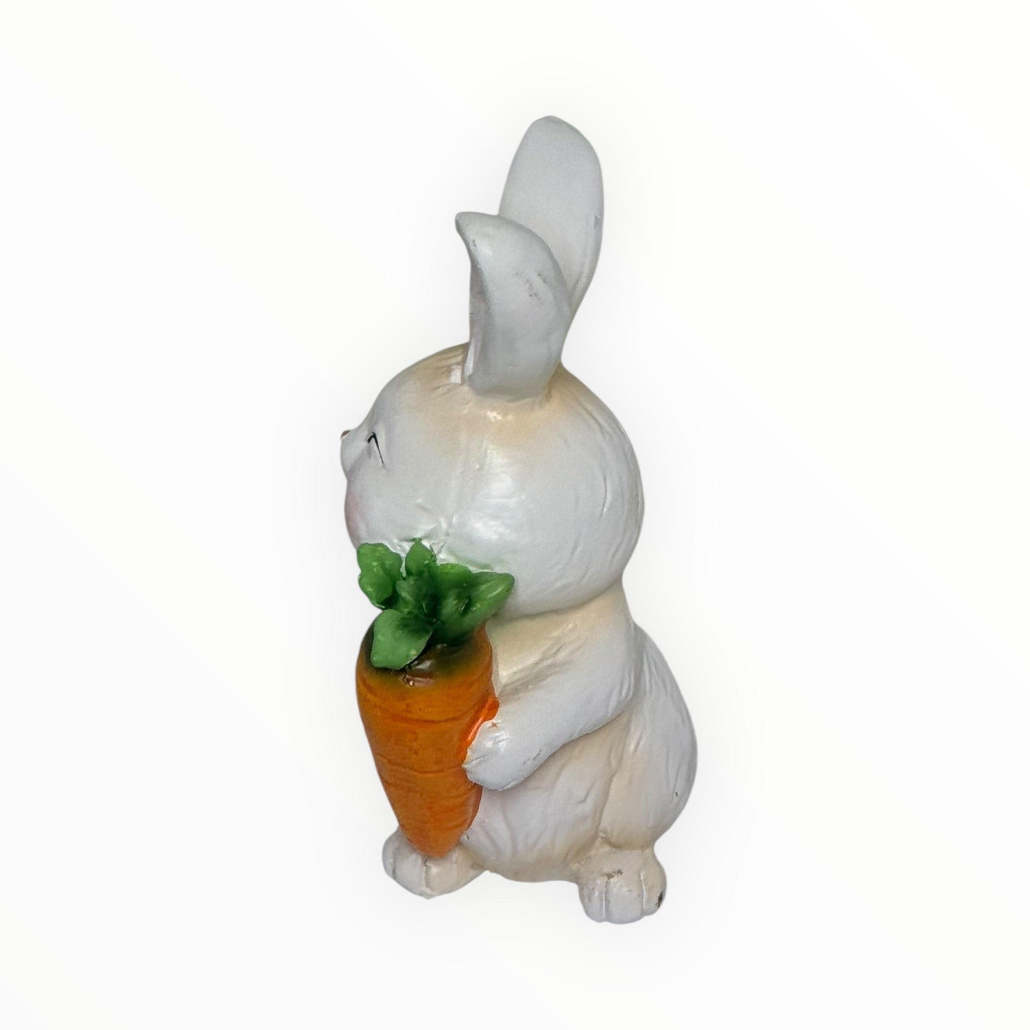 GANZ Ceramic Easter Bunny Figurine with Carrot