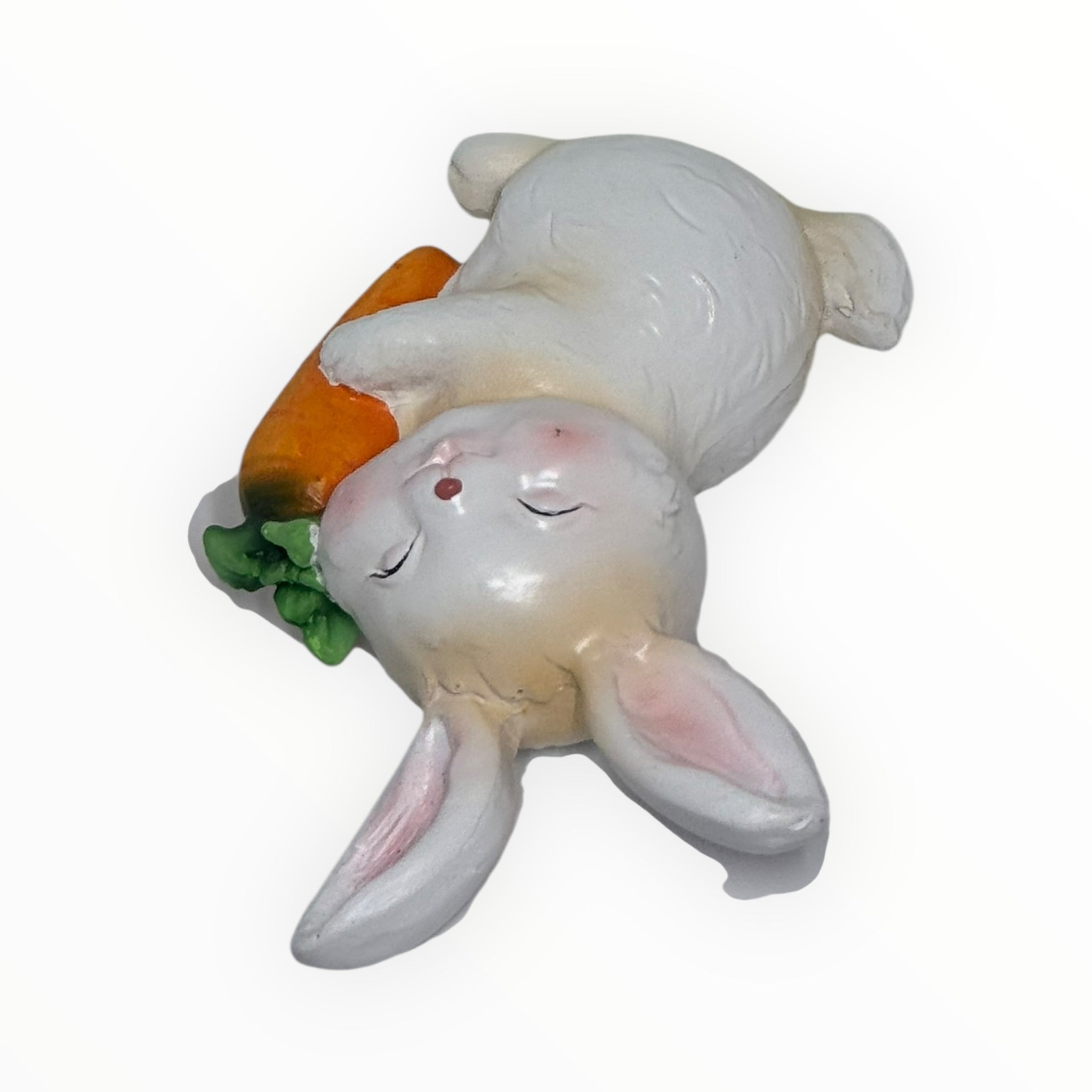 GANZ Ceramic Easter Bunny Figurine with Carrot