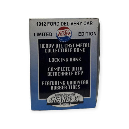 Vintage Style 1912 Ford Pepsi-Cola Coin Bank by Gearbox Toys – Limited Edition Die-Cast Truck