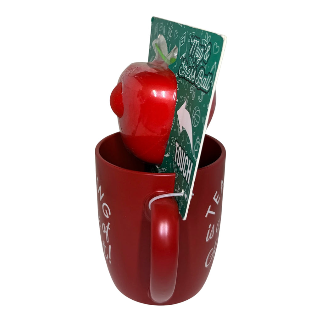"Teaching is a Work of Heart" Mug & Stress Ball Gift Set