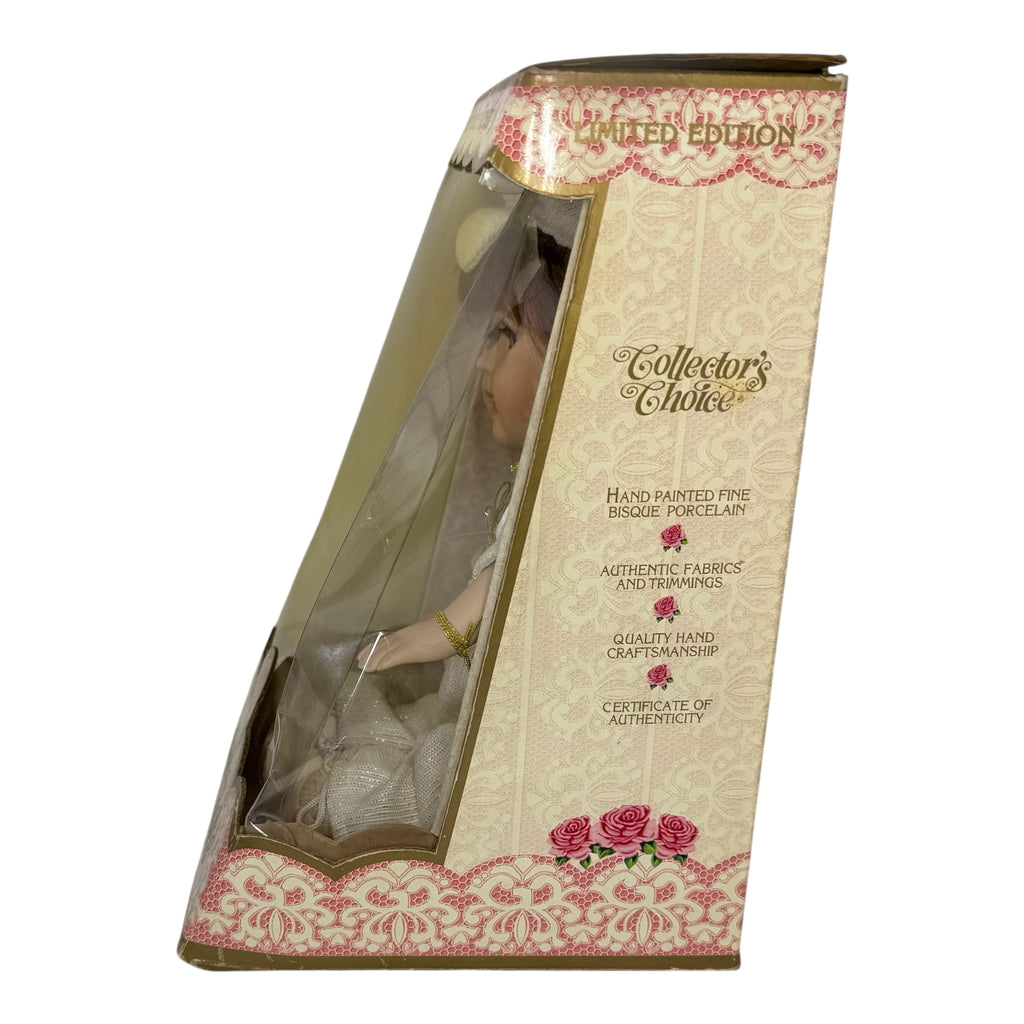 Collectors Choice Porcelain Doll - Vintage Boy in White Outfit