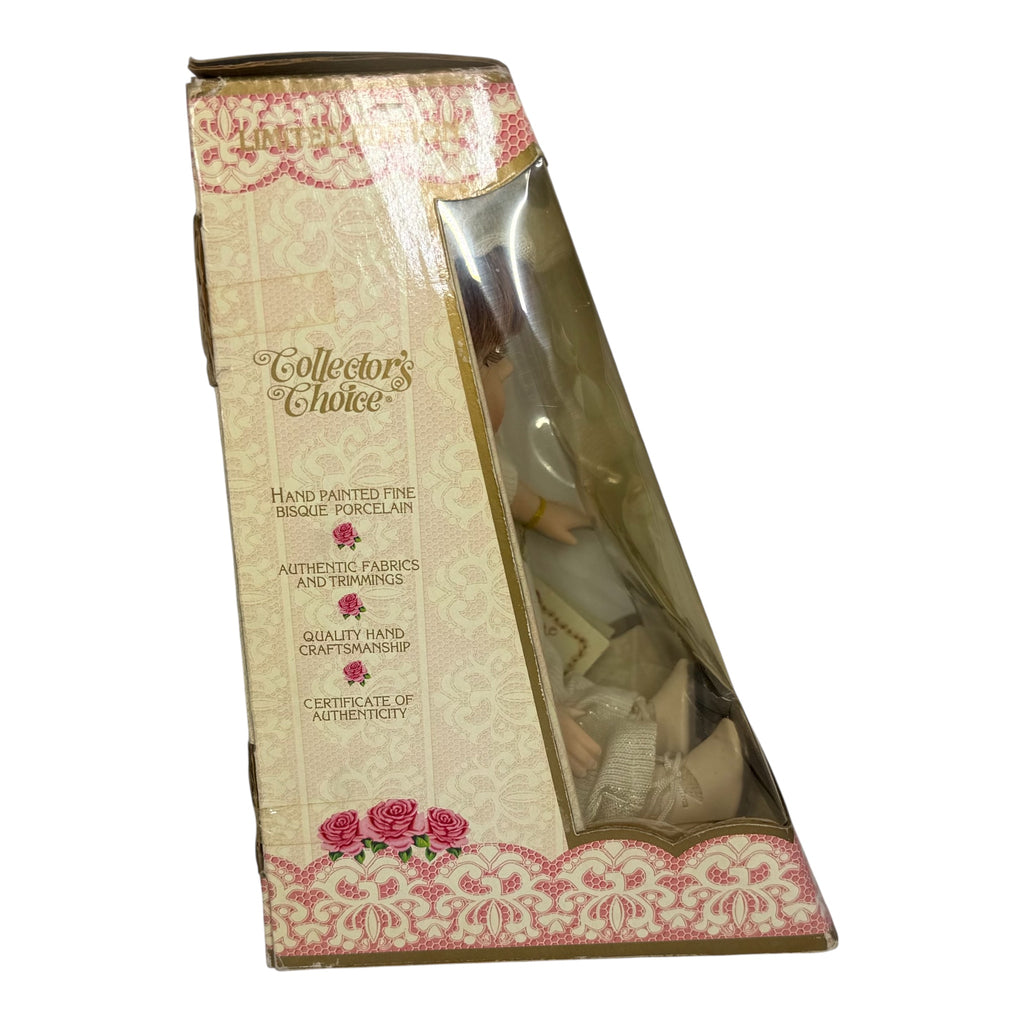 Collectors Choice Porcelain Doll - Vintage Boy in White Outfit