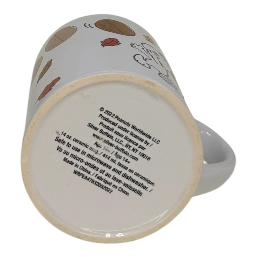 Peanuts Snoopy & Woodstock Football Mug — 14 oz Licensed Ceramic