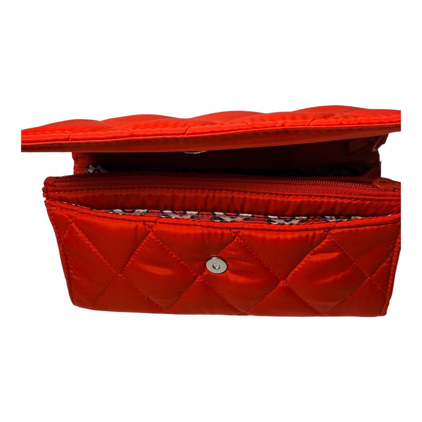 Vera Bradley Red Quilted Clutch Wallet