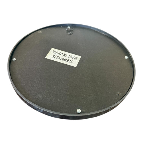 Round Black Geometric Wall Mirror Frame – Modern Divided Section Design
