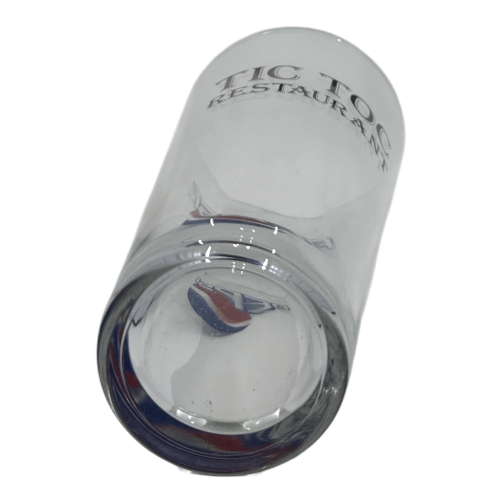 Vintage Pepsi Tic Toc Restaurant Glass