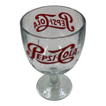 Vintage Pepsi-Cola Red Logo Goblet Glass