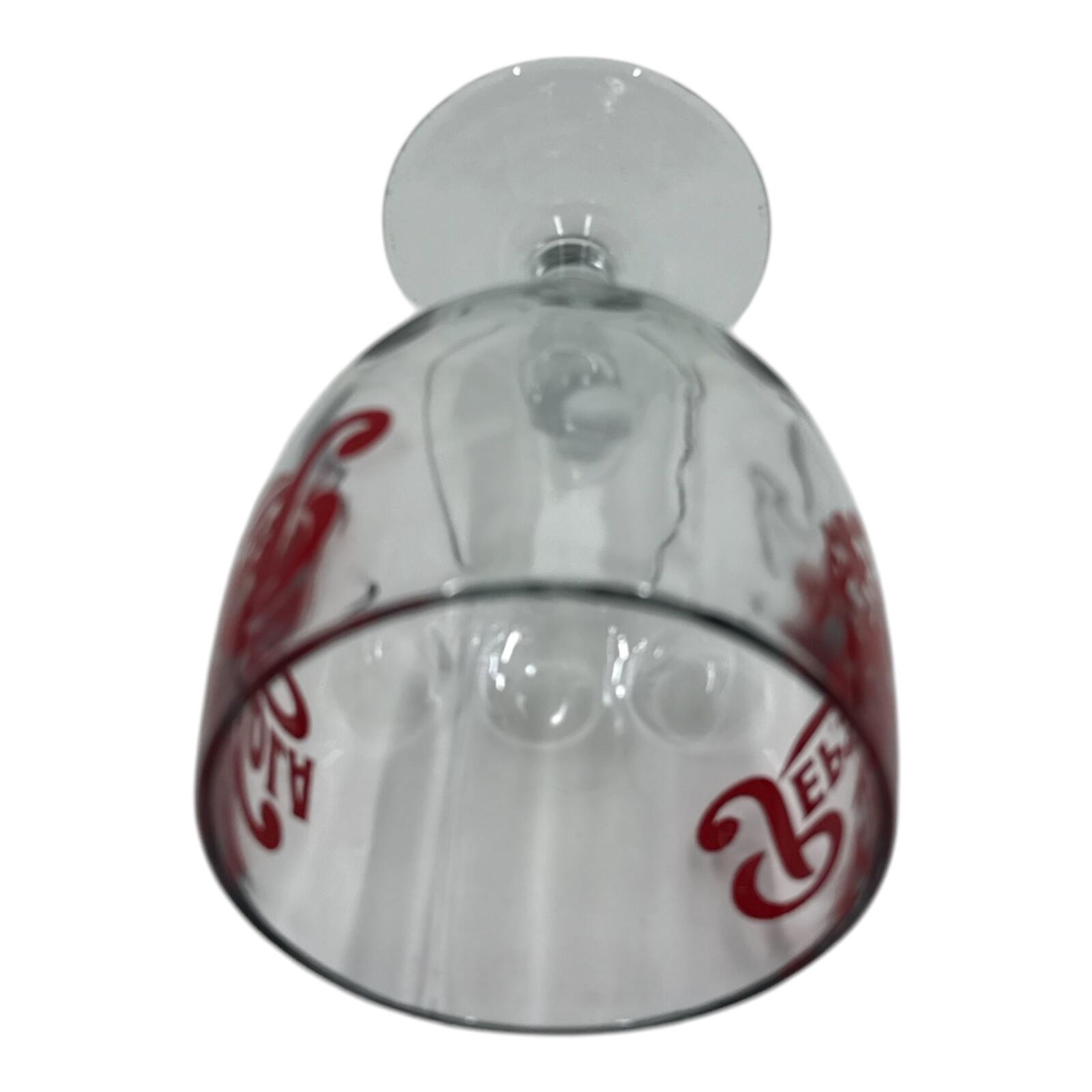 Vintage Pepsi-Cola Red Logo Goblet Glass