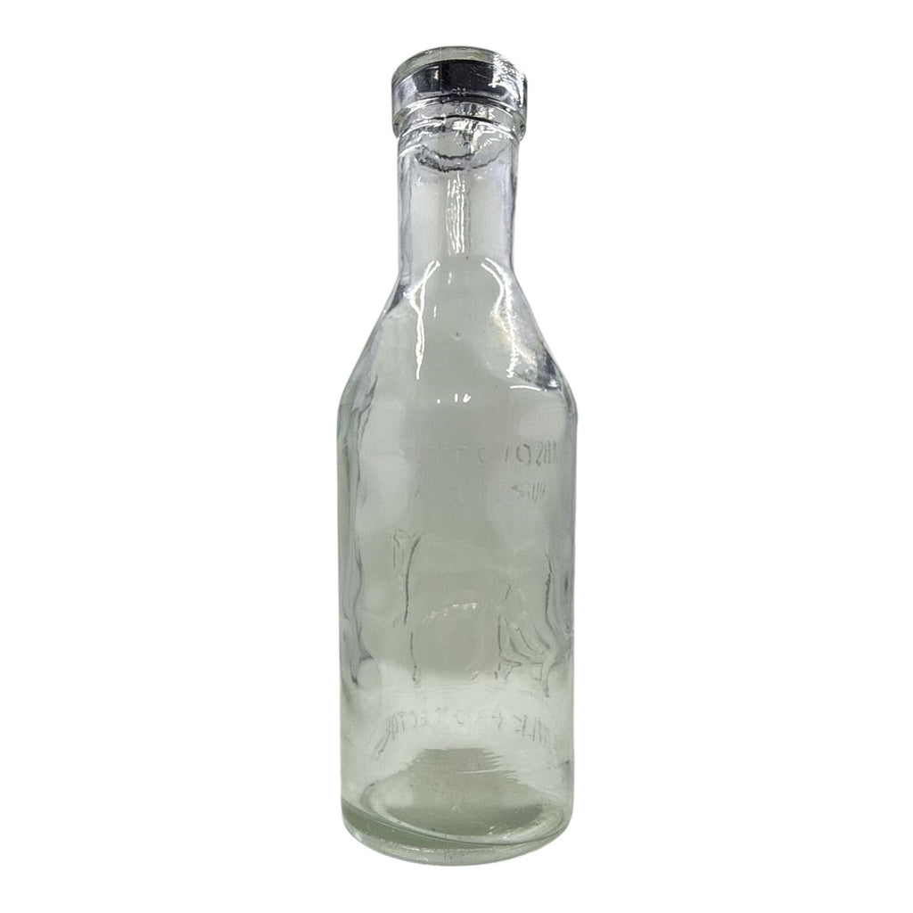 Vintage Marsh Lutterloh Pure Milk Glass Bottle