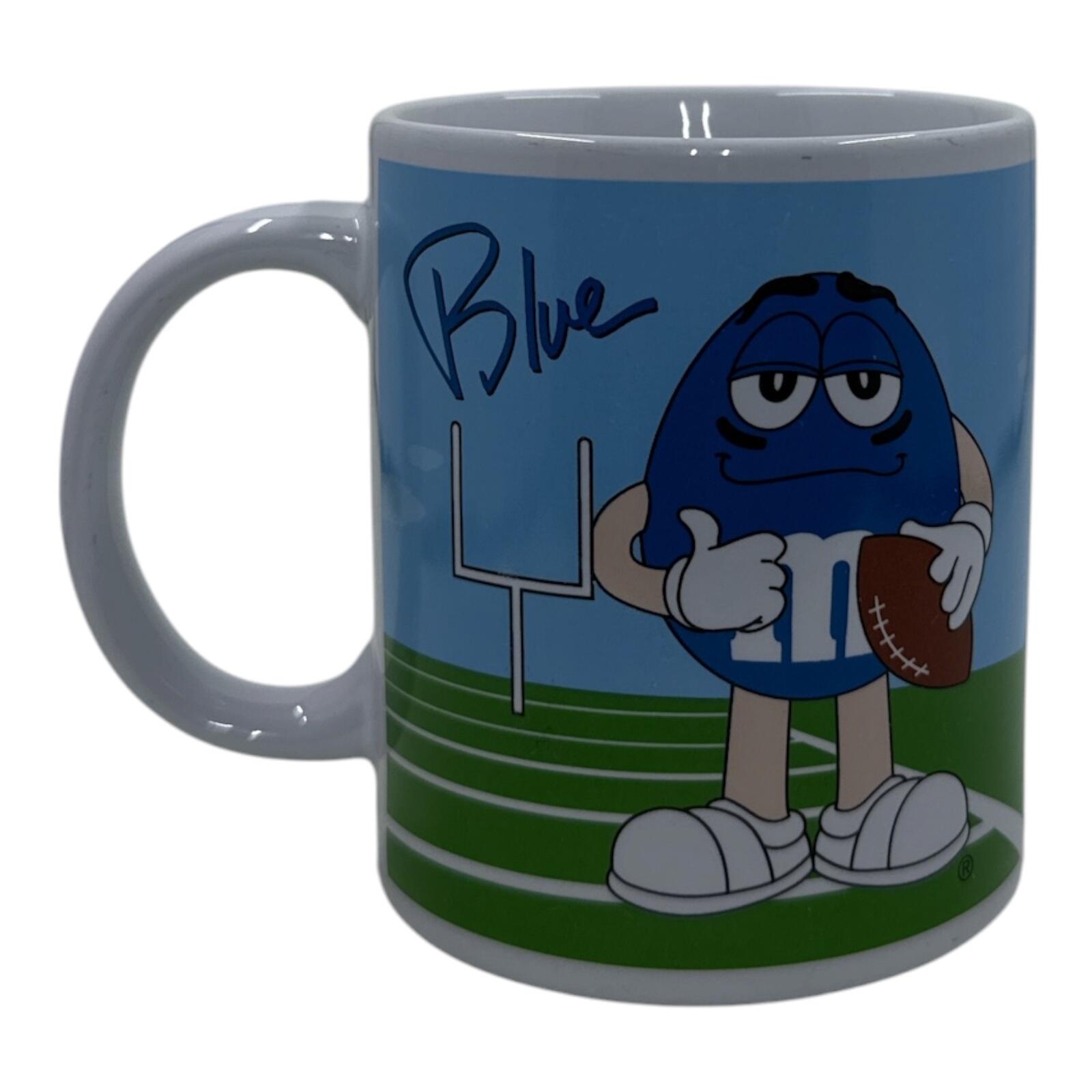 M&M's Red and Blue Character Golf and Football Ceramic Mug Set