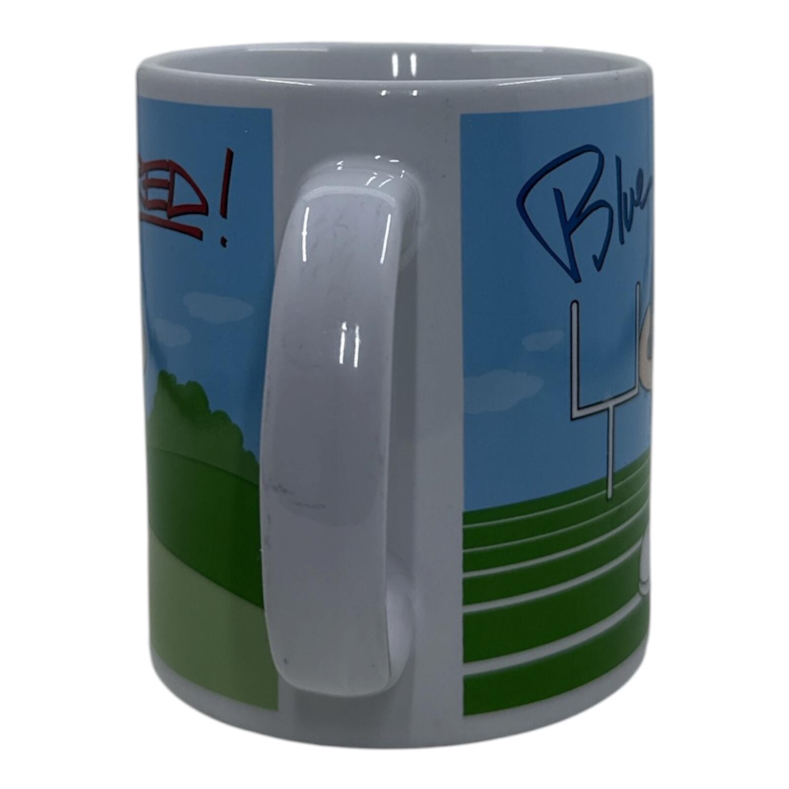 M&M's Red and Blue Character Golf and Football Ceramic Mug Set