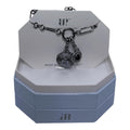 Bomb Party Rare Unicorn Star & Stone Babe Necklace w/ Black Onyx Cubic Zirconia
