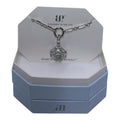 Bomb Party Lab-Created Green Amethyst Pendant Necklace with Rhodium Plating