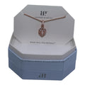 Bomb Party Rose Gold Plated Necklace with Lab-Grown Milky White Opal Pendant