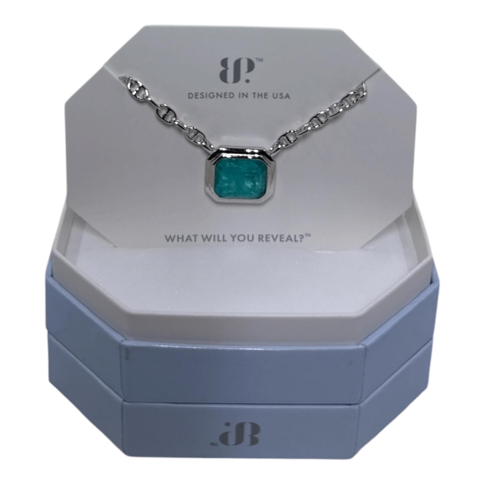 Once Made Of Mist Necklace with Lab Created Aqua Chalcedony and Quartz