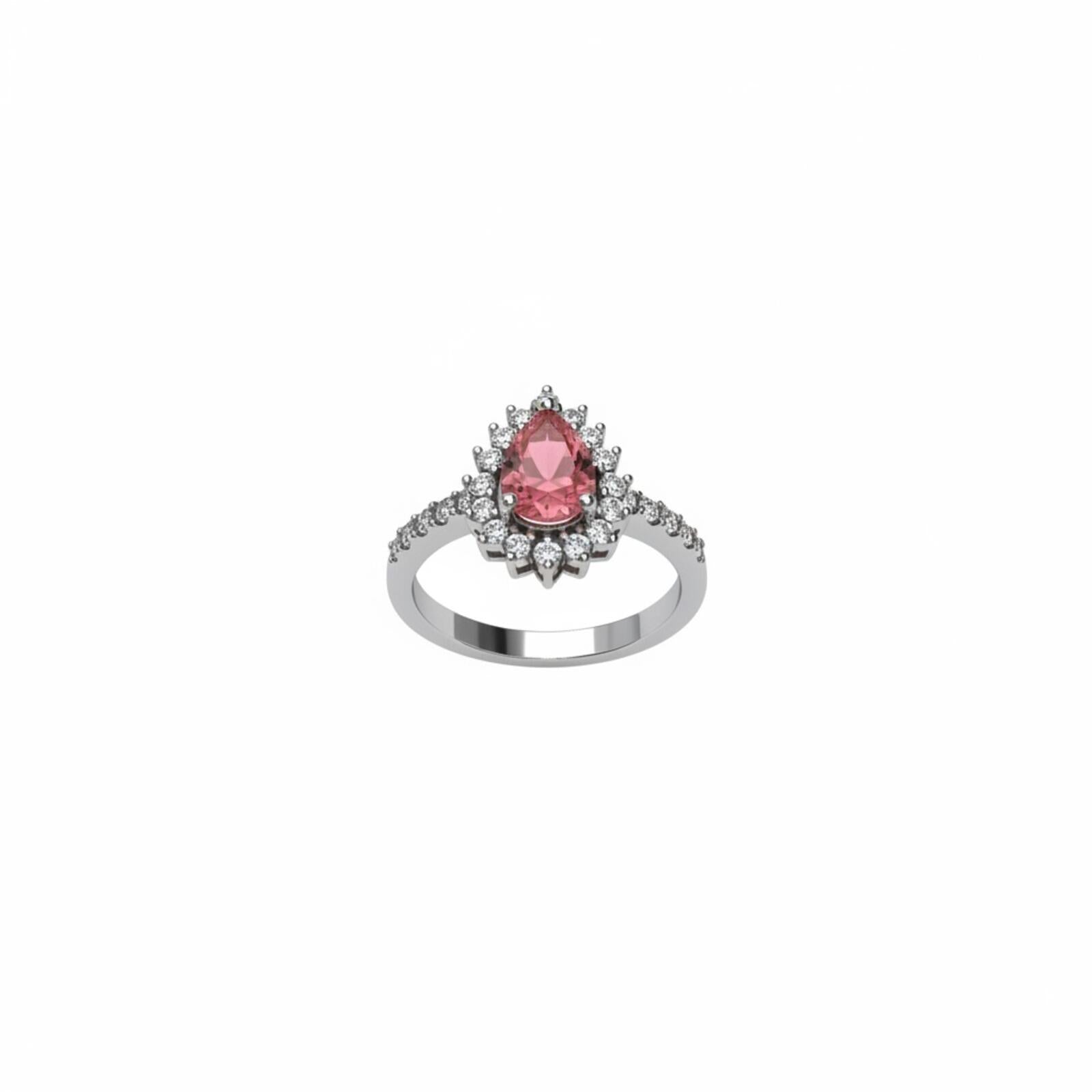 Bomb Party Look But Don't Touch Ring w/ Lab-Created Rose Quartz & Hematite SZ 10