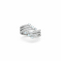 The Game Changer Rhodium Plated Ring with Lab-Created Moonstone