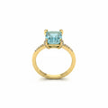 Everlasting Grace Lab-Created Baby Sky Blue Topaz Gold Plated Ring SZ 8