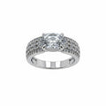 Bomb Party Rhodium Plated Cubic Zirconia Ring SZ 9