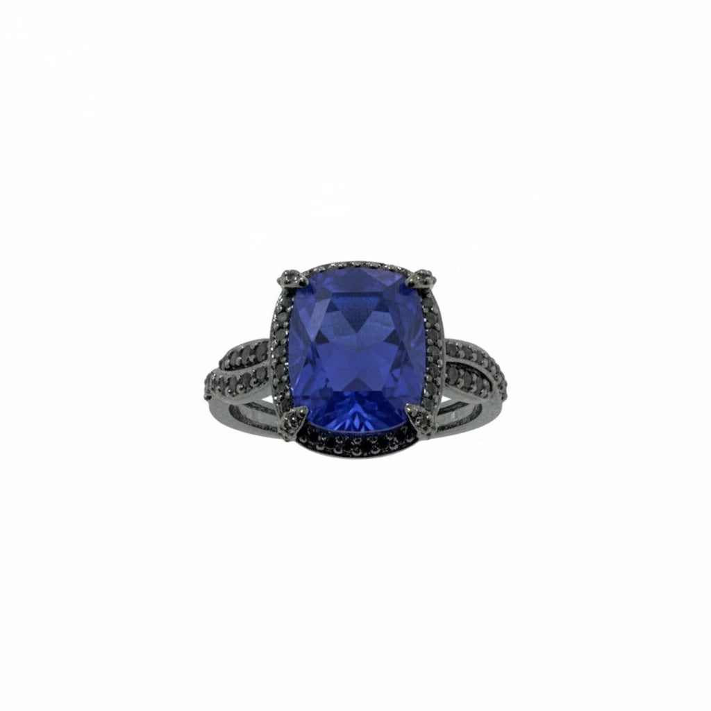 Bomb Party All In Bloom Ring w/ Lab Created Lavender Fluorite & Genuine Quartz 9