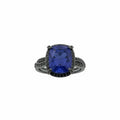 Bomb Party All In Bloom Ring w/ Lab Created Lavender Fluorite & Genuine Quartz 9