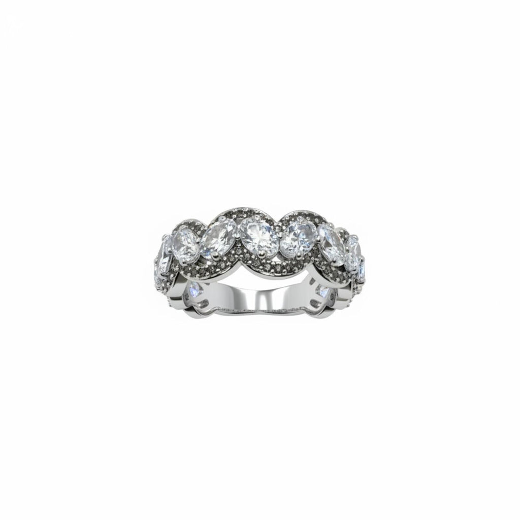 Bomb Party Brilliantly Fleeting Forever Rhodium Plated Ring w/ Cubic Zirconia 10