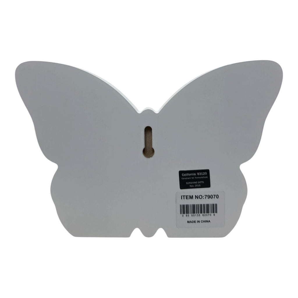 Butterfly Shaped Wooden Birthday Plaque Wall Decor