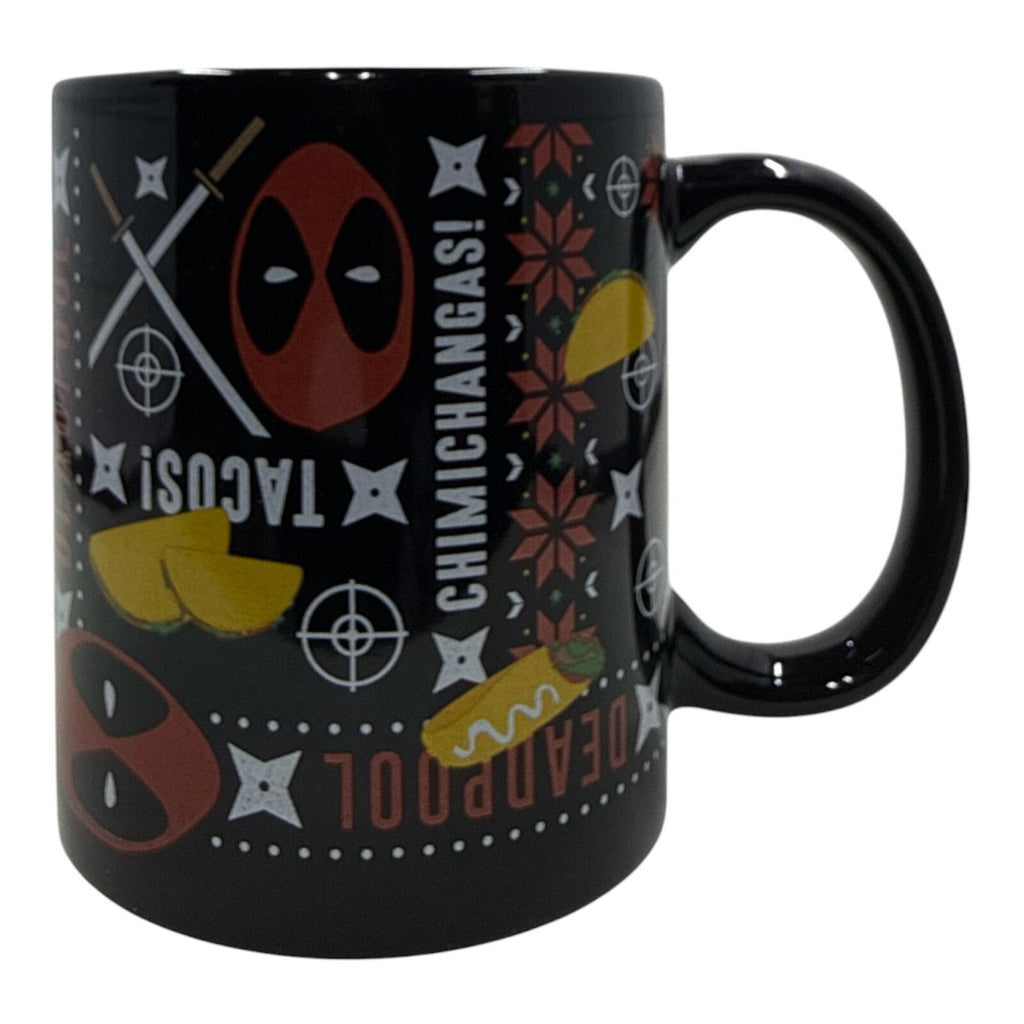 Deadpool Chimichangas Black Ceramic Coffee Mug