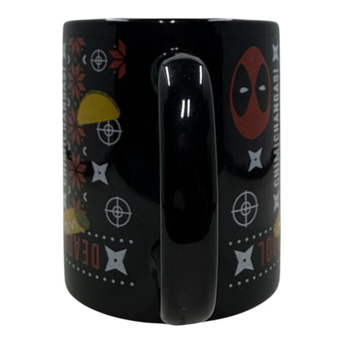 Deadpool Chimichangas Black Ceramic Coffee Mug
