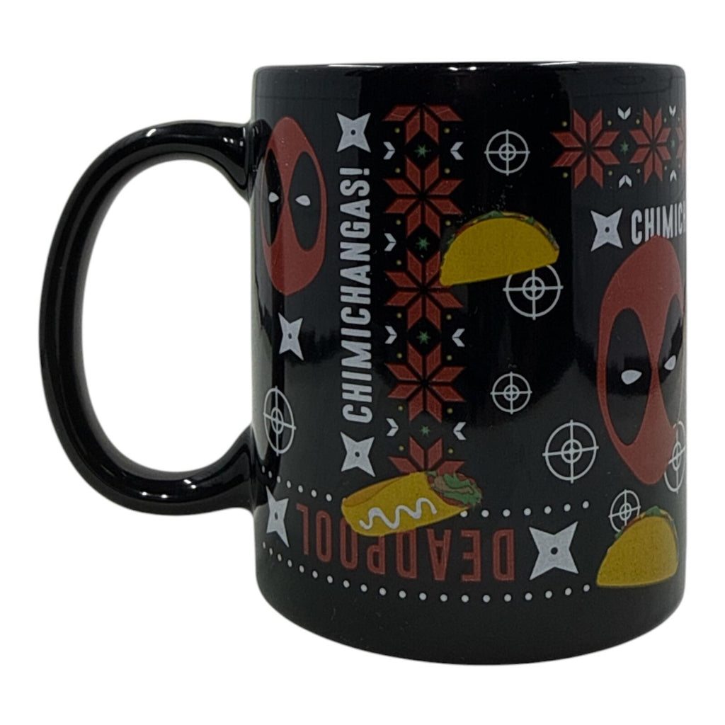Deadpool Chimichangas Black Ceramic Coffee Mug