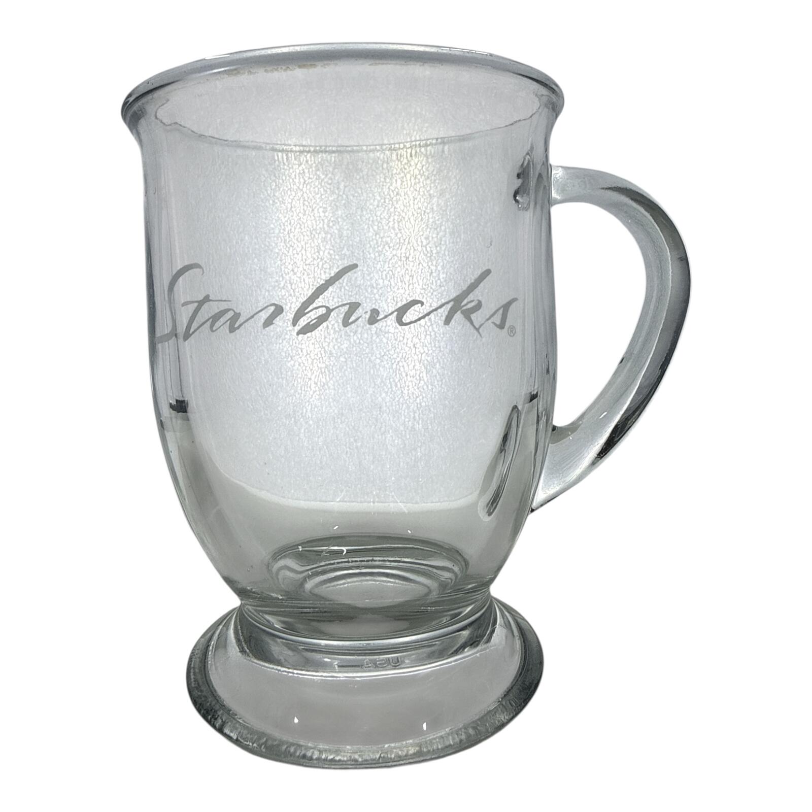 Starbucks Clear Glass Coffee Mug with Handle