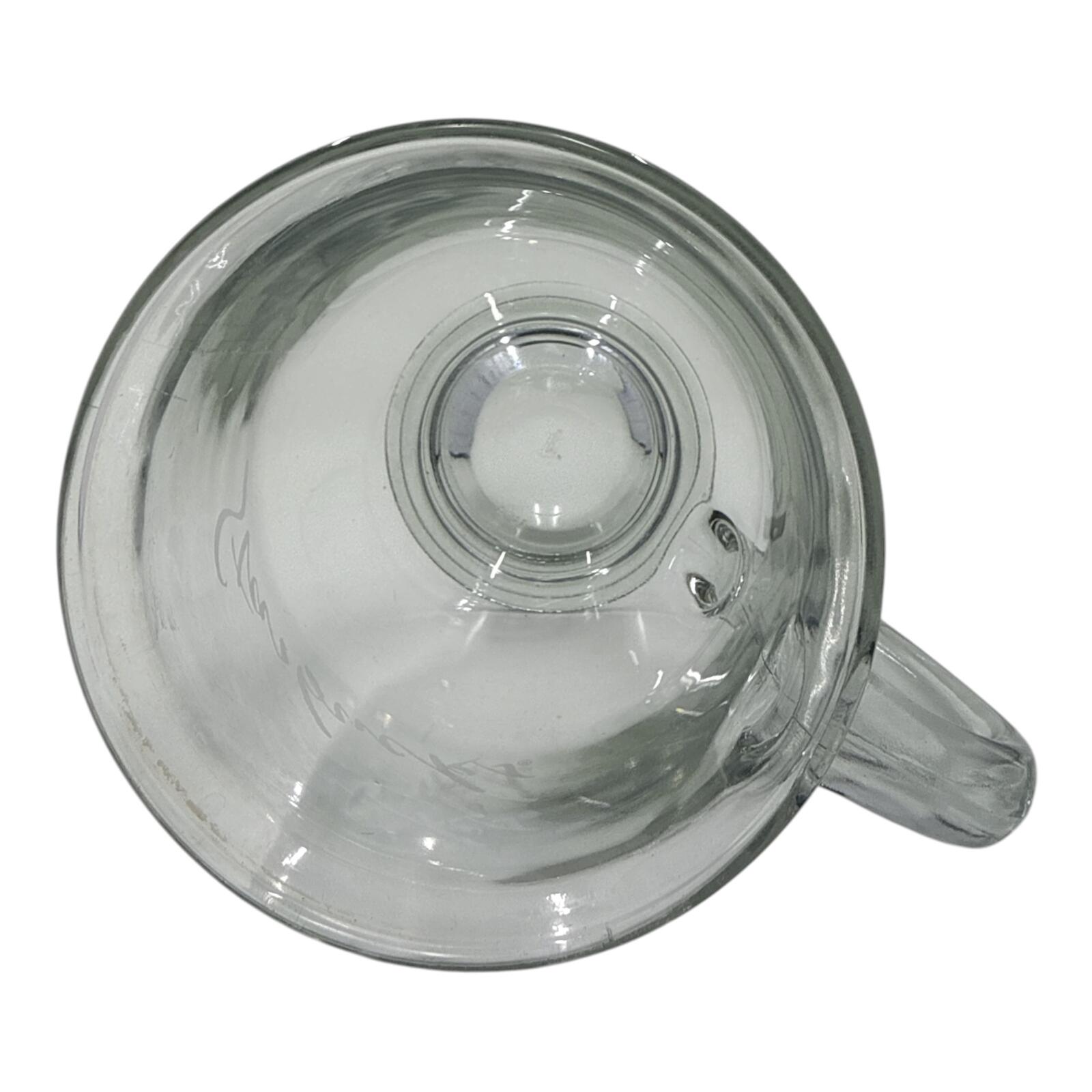 Starbucks Clear Glass Coffee Mug with Handle