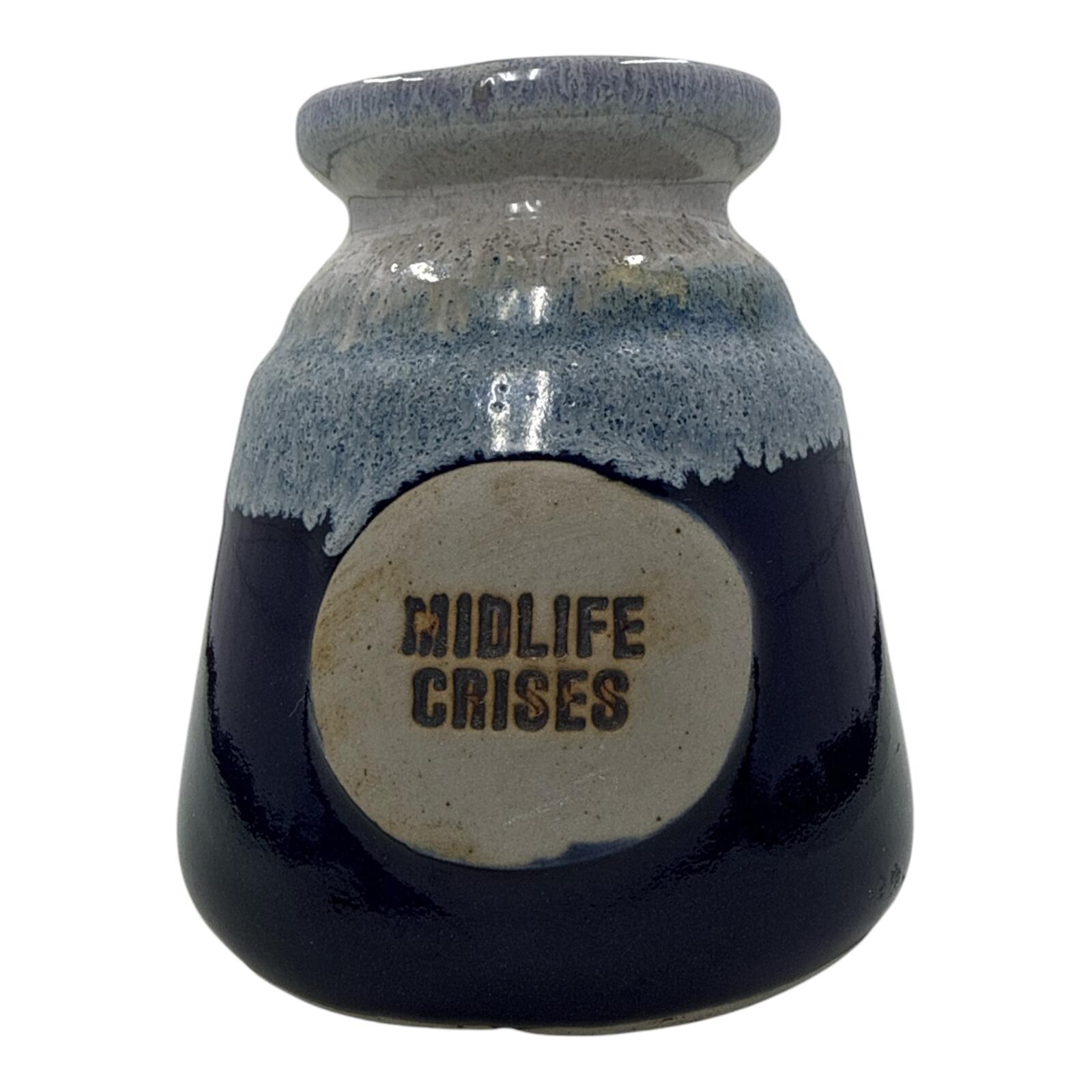 Vintage Midlife Crises Ceramic Vase