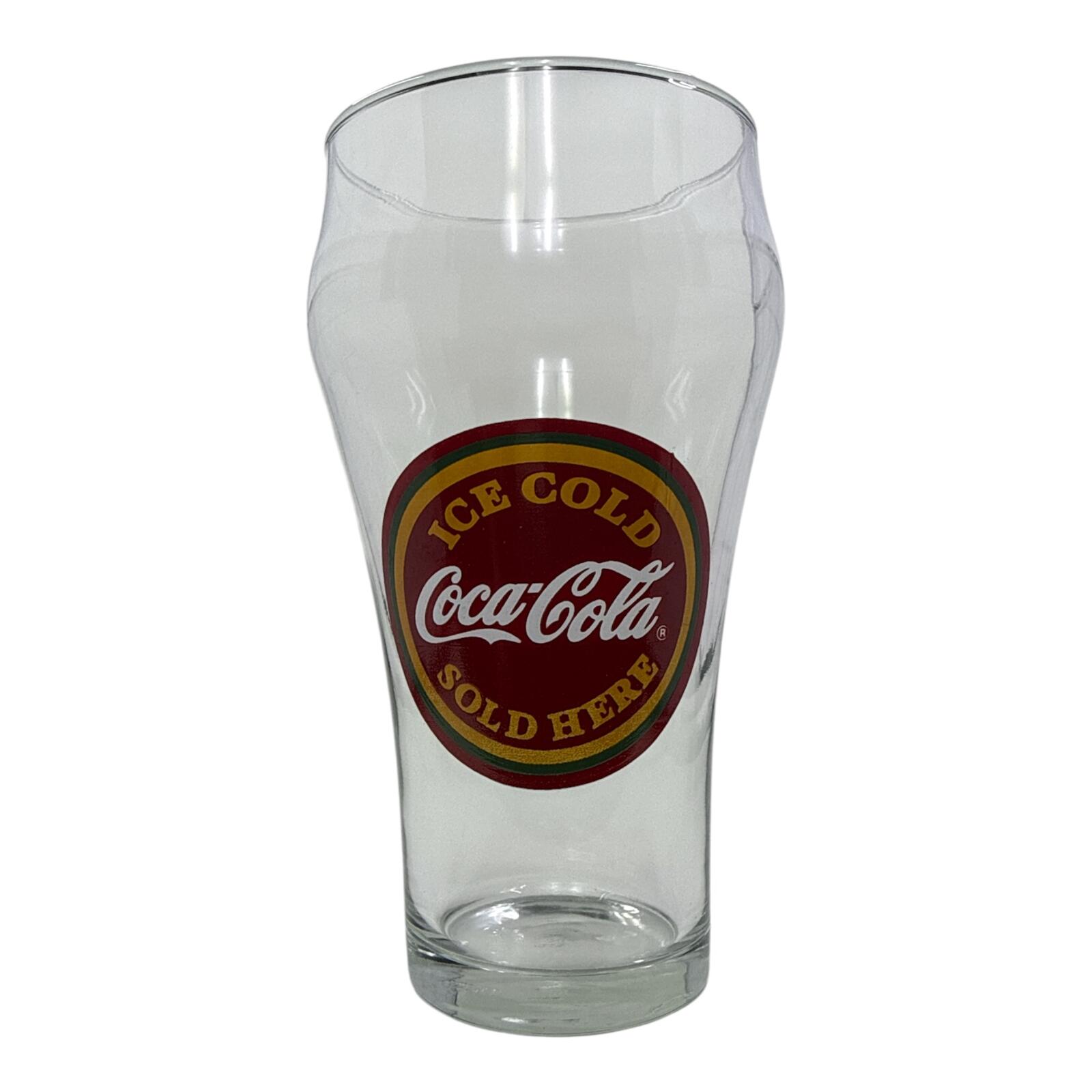 Coca-Cola Ice Cold Sold Here Glass
