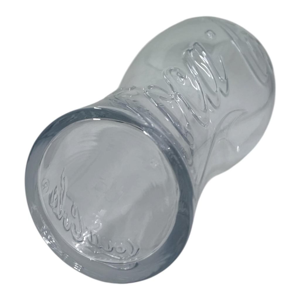 Coca-Cola Glass Embossed Clear Drinking Glass