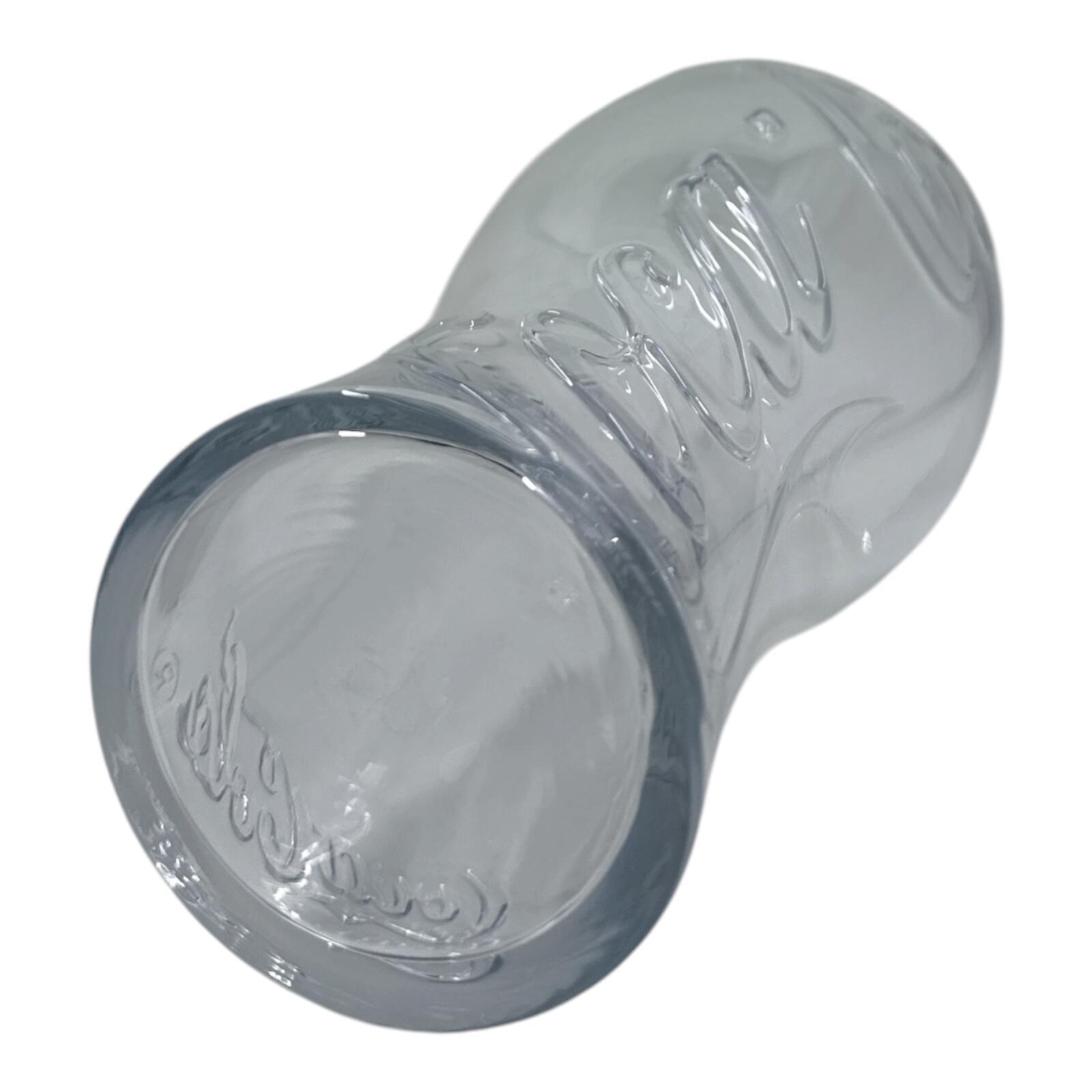 Coca-Cola Glass Embossed Clear Drinking Glass