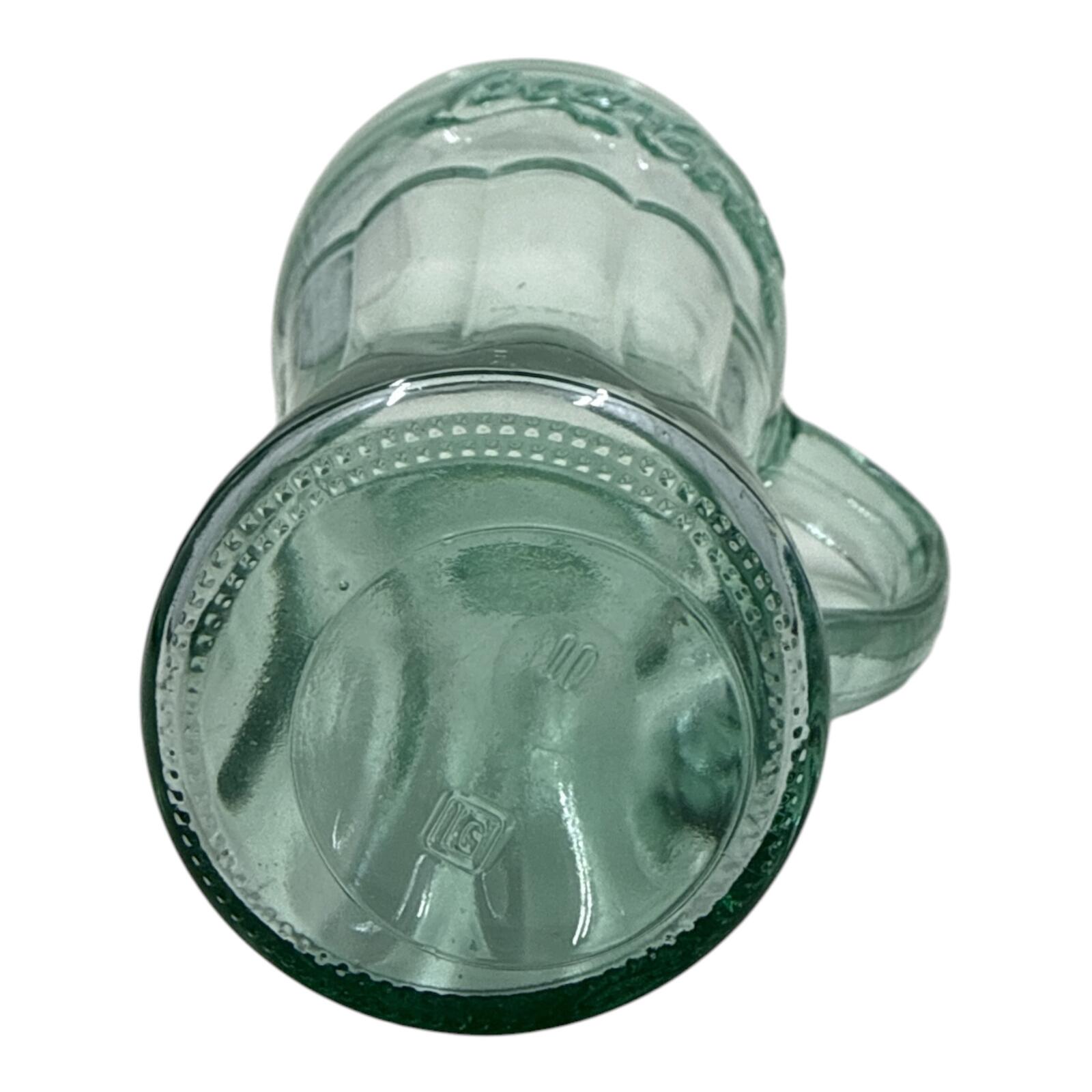 Vintage Coca-Cola Embossed Glass Mug with Handle