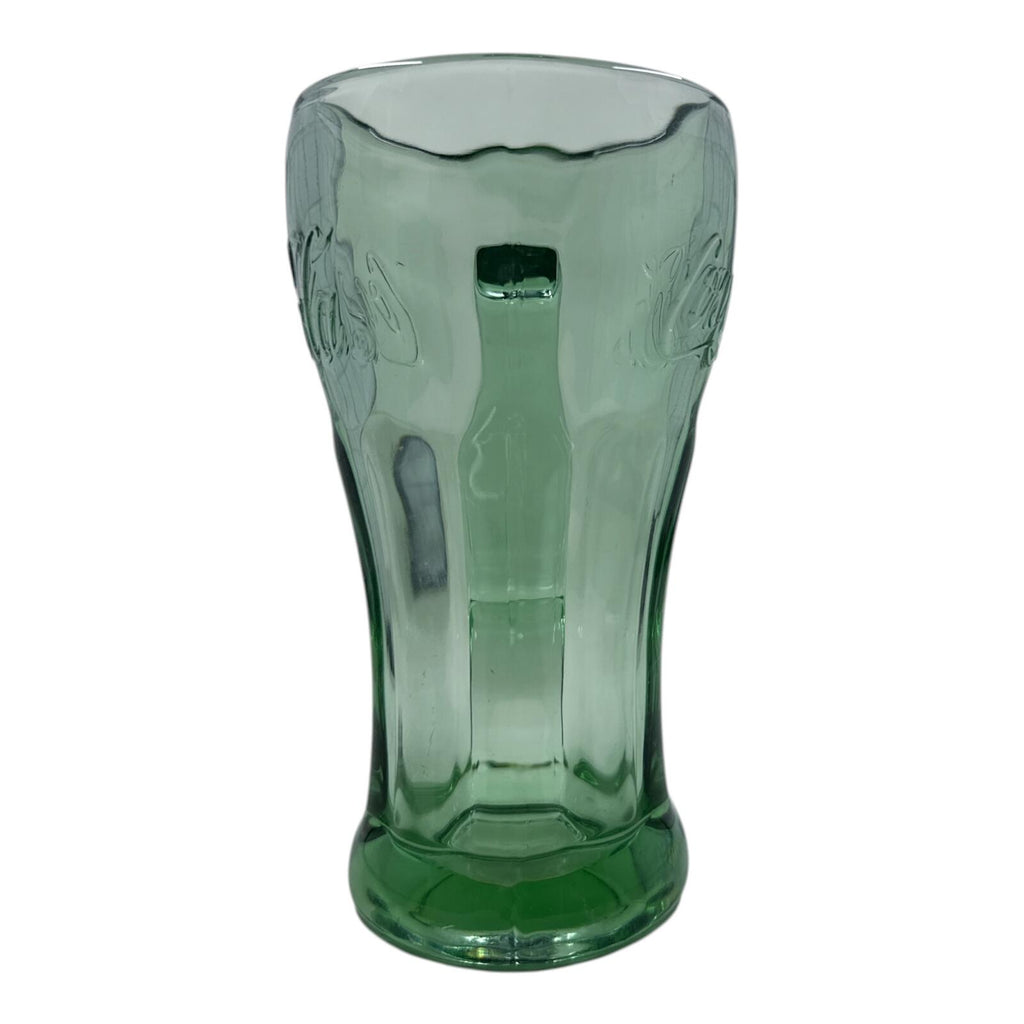 Vintage Coca-Cola Green Glass Mug with Handle
