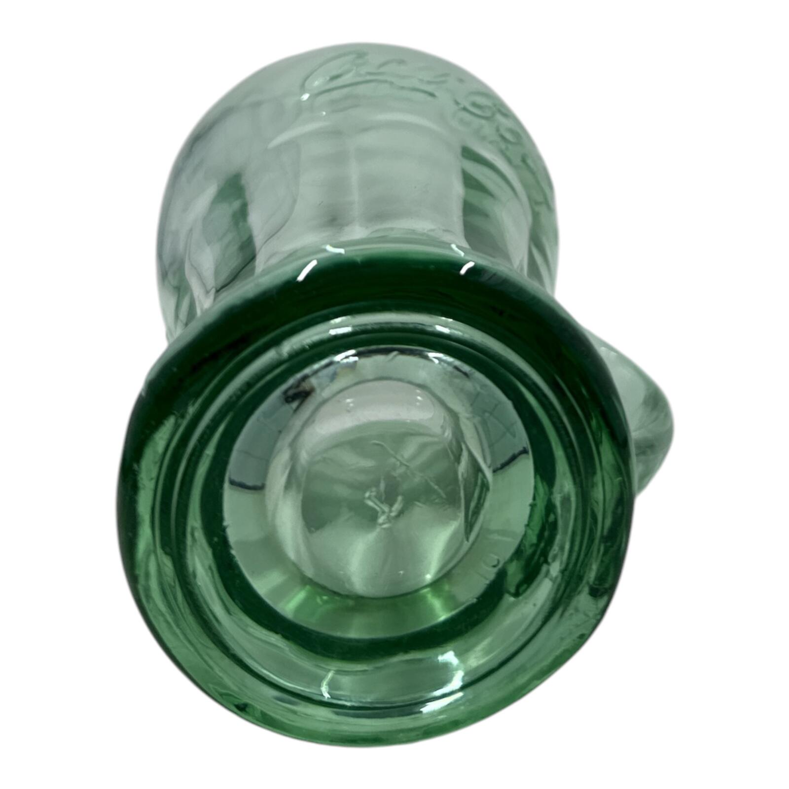 Vintage Coca-Cola Green Glass Mug with Handle