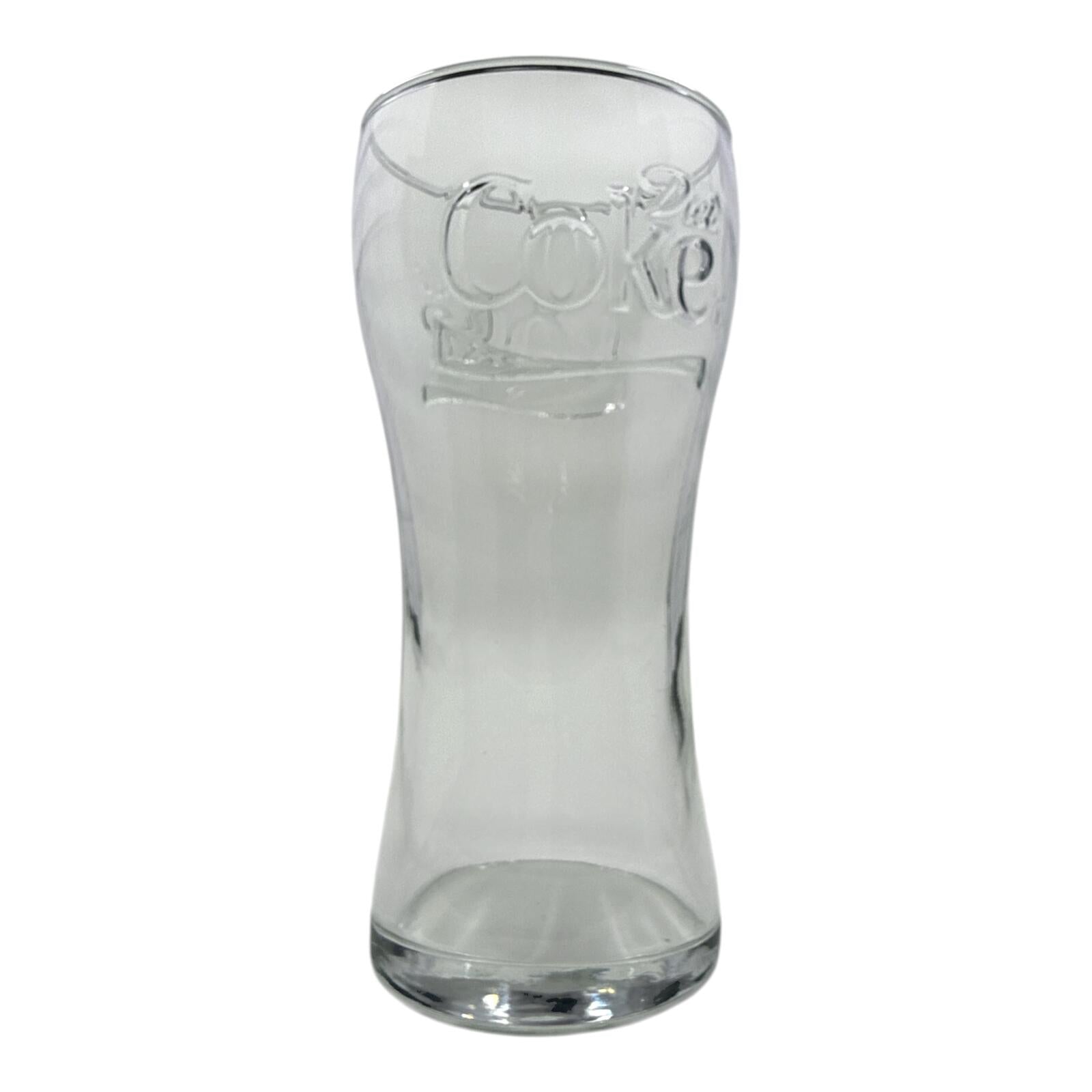 Vintage Diet Coke Embossed Glass Tumbler