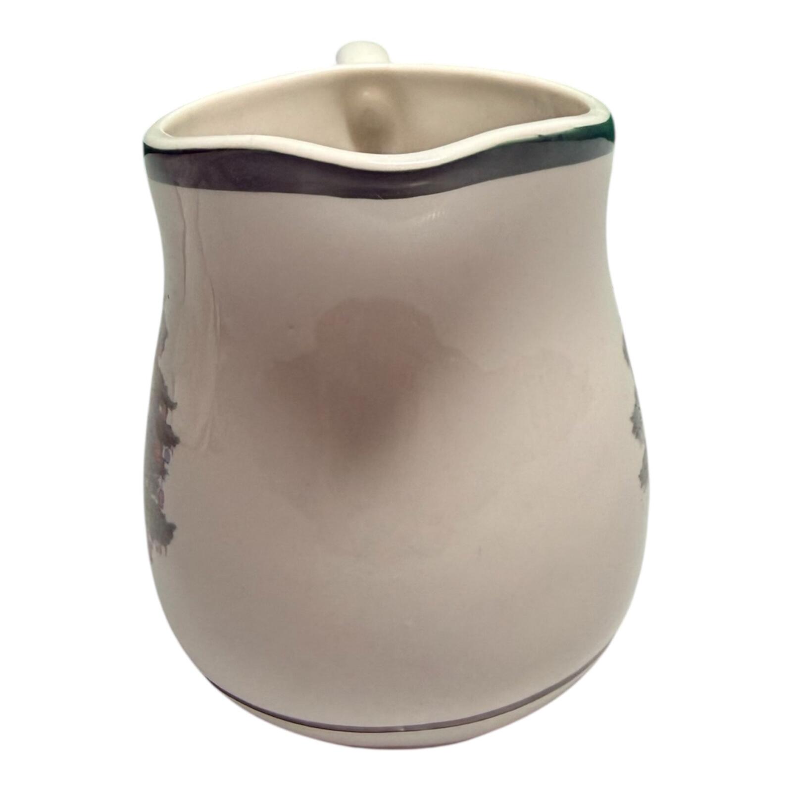 Totally Today Christmas Tree Ceramic Creamer & Pitcher