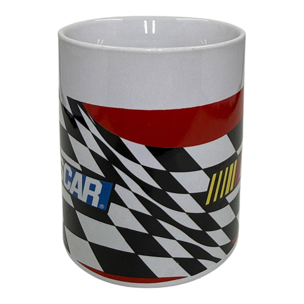 Vintage NASCAR Checkered Flag Ceramic Coffee Mug