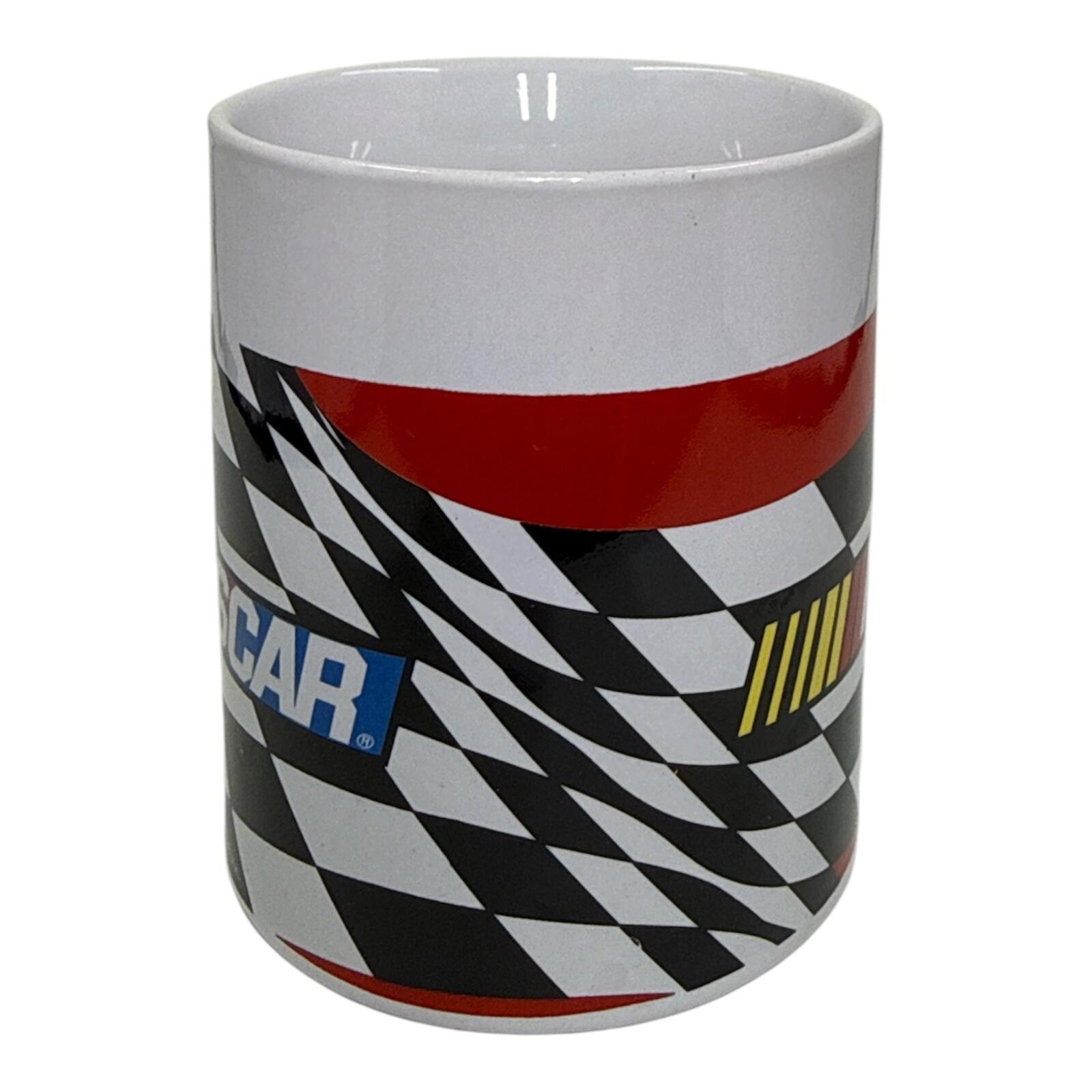 Vintage NASCAR Checkered Flag Ceramic Coffee Mug