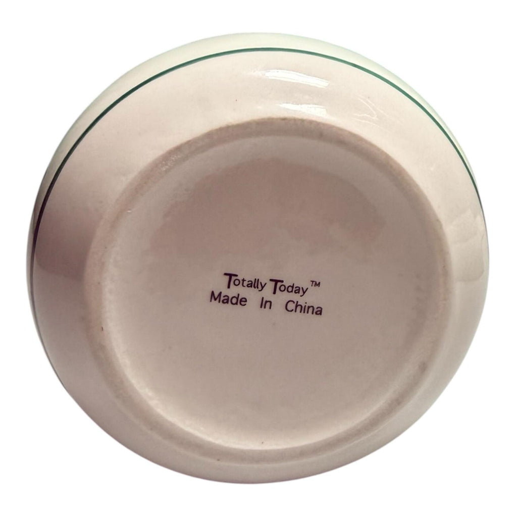 Totally Today Christmas Tree Sugar Bowl | Vintage Holiday Ceramic Tableware