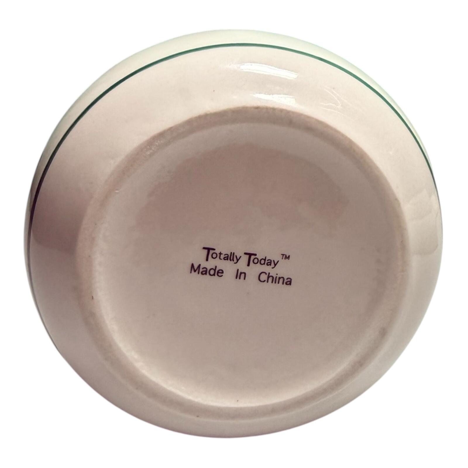 Totally Today Christmas Tree Sugar Bowl | Vintage Holiday Ceramic Tableware